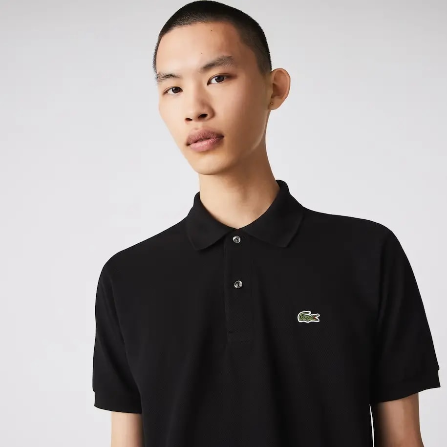 Áo Lacoste Men's Classic Fit L1212 Polo 'Black' L1212-10-031 — ảnh 5