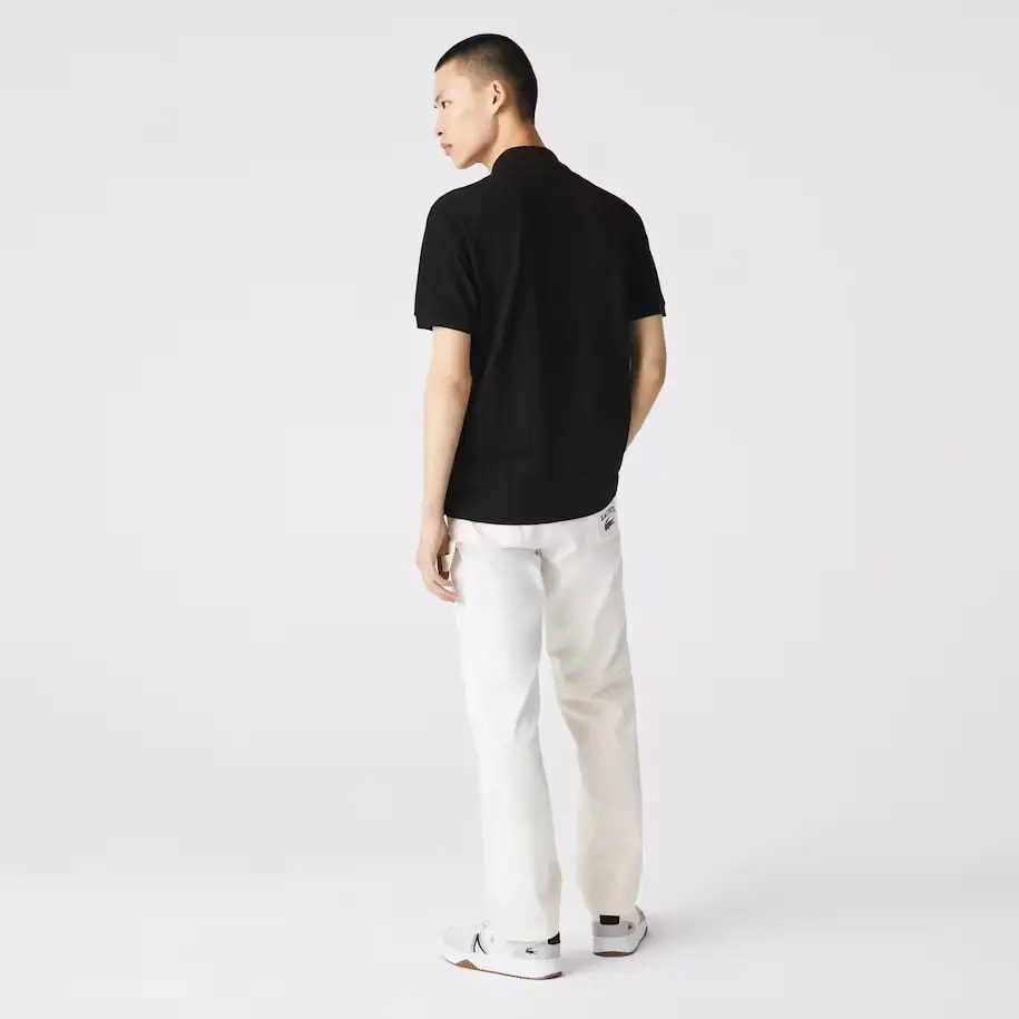 Áo Lacoste Men's Classic Fit L1212 Polo 'Black' L1212-10-031 — ảnh 4