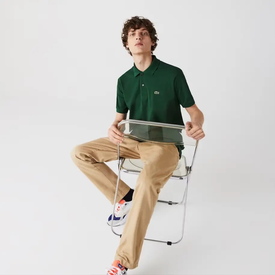 Áo Lacoste Men's Classic Fit L1212 Polo 'Green' L1212-10-132 — ảnh 4