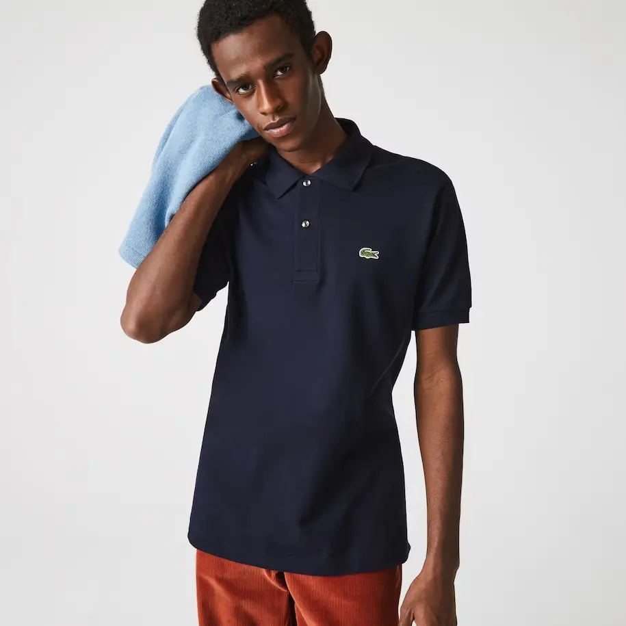 Áo Lacoste Men's Classic Fit L1212 Polo 'Navy Blue' L1212-166 — ảnh 2