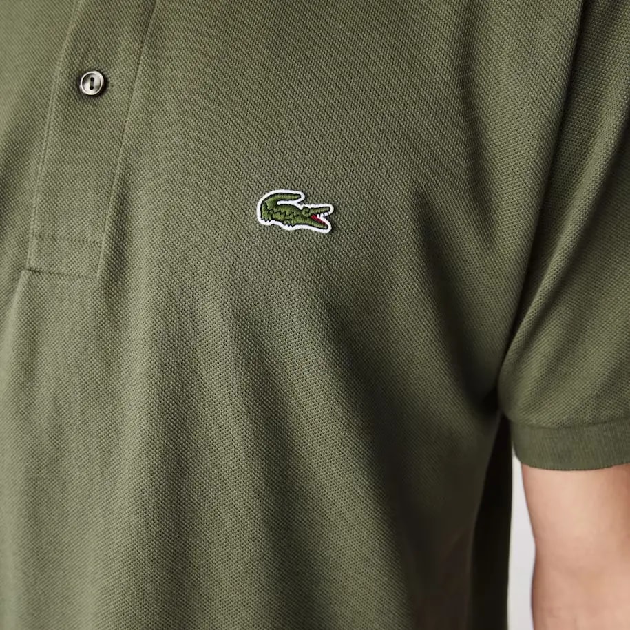 Áo Lacoste Men's Classic Fit L1212 Polo 'Khaki Green' L1212-316 — ảnh 5