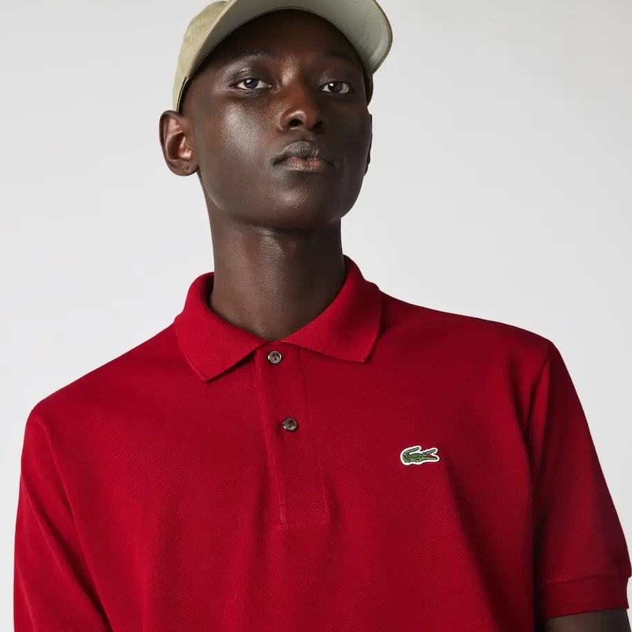 Áo Lacoste Men's Classic Fit L1212 Polo 'Bordeaux' L1212-476 — ảnh 5