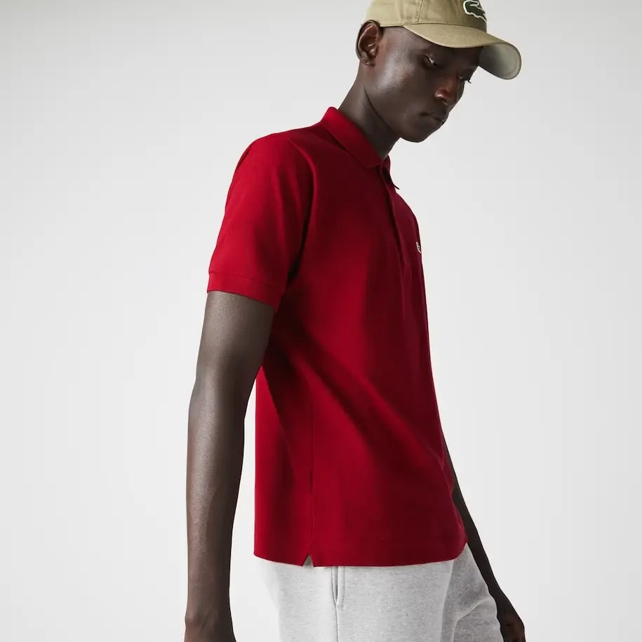 Áo Lacoste Men's Classic Fit L1212 Polo 'Bordeaux' L1212-476 — ảnh 3