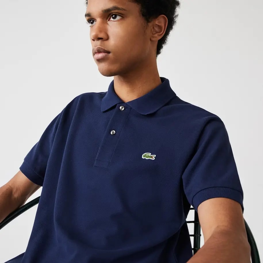 Áo Lacoste Men's Classic Fit L1212 Polo 'Blue' L1212-78X — ảnh 3