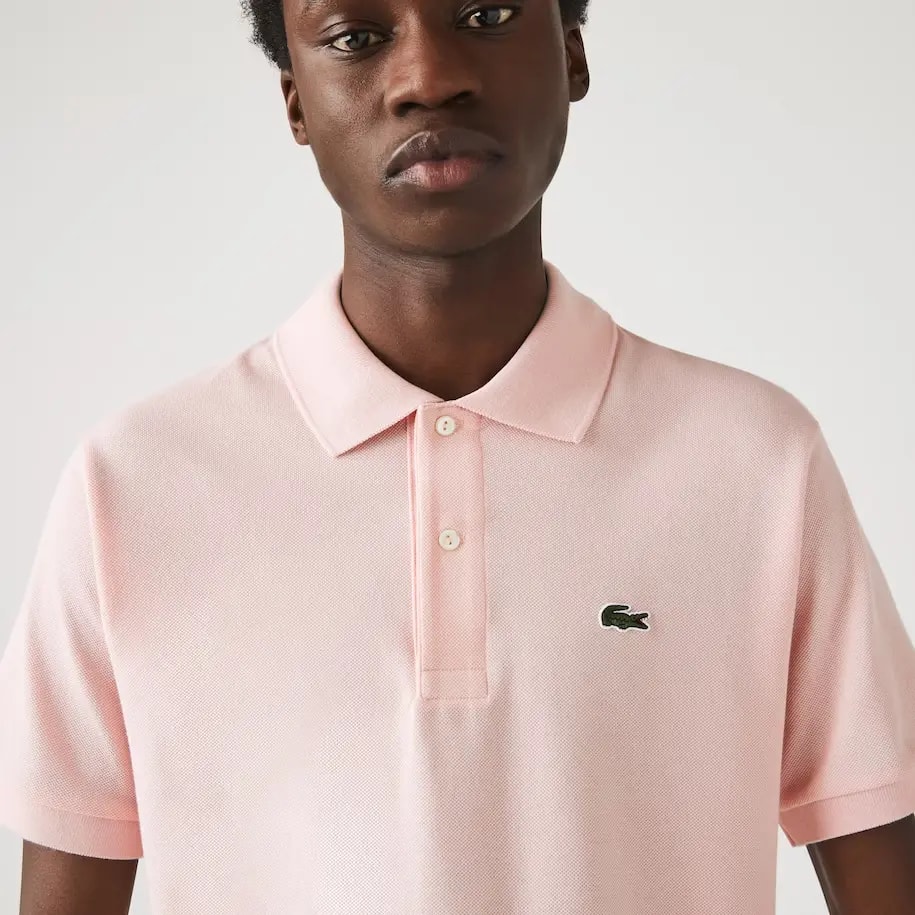 Áo Lacoste Men's Classic Fit L1212 Polo 'Pink' L1212-ADY — ảnh 2