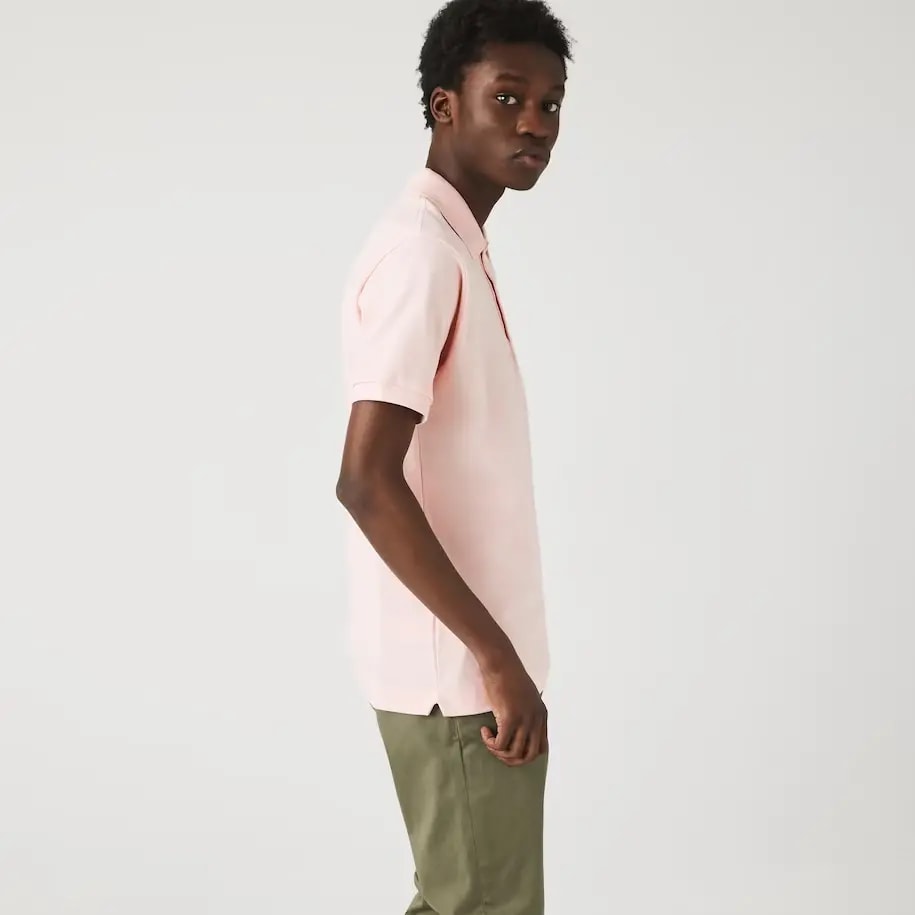 Áo Lacoste Men's Classic Fit L1212 Polo 'Pink' L1212-ADY — ảnh 4