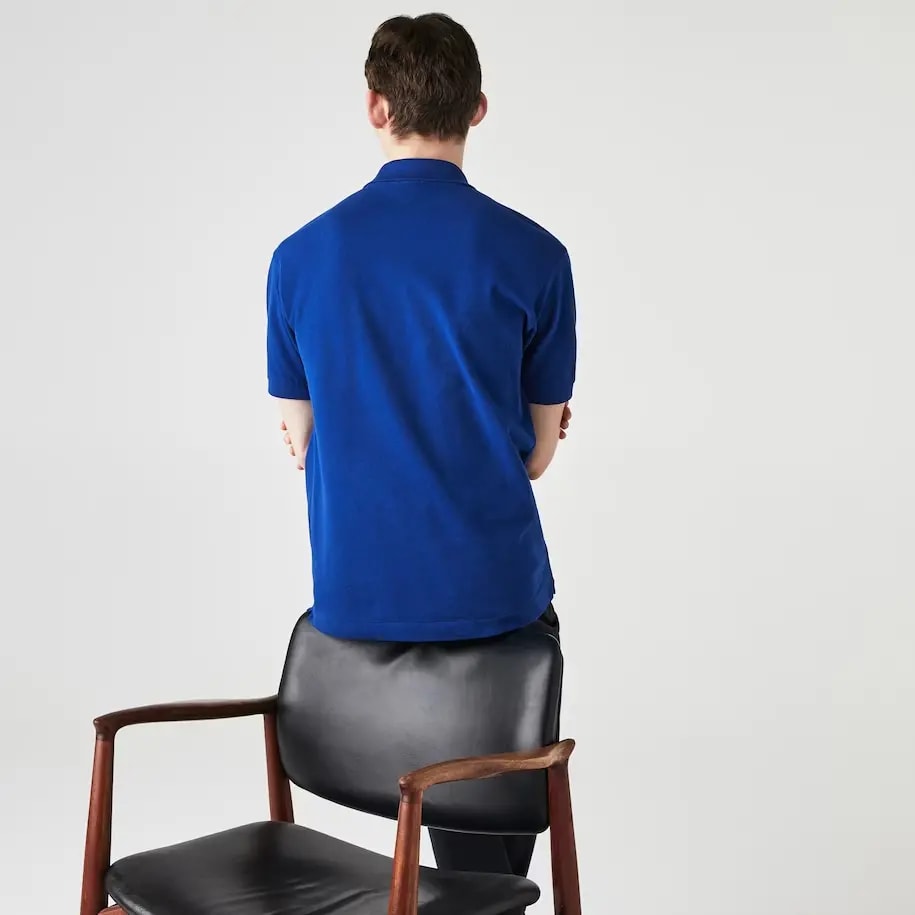 Áo Lacoste Men's Classic Fit L1212 Polo 'Blue' L1212-BDM — ảnh 5