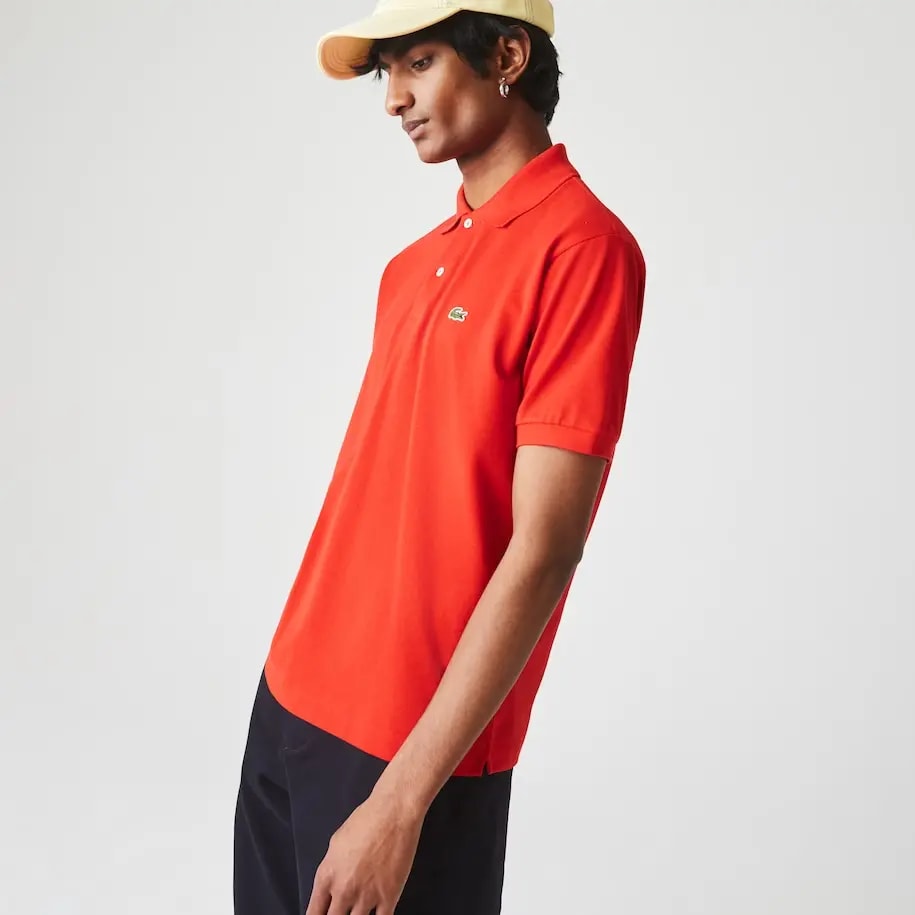 Áo Lacoste Men's Classic Fit L1212 Polo 'Red' L1212-F8M — ảnh 4