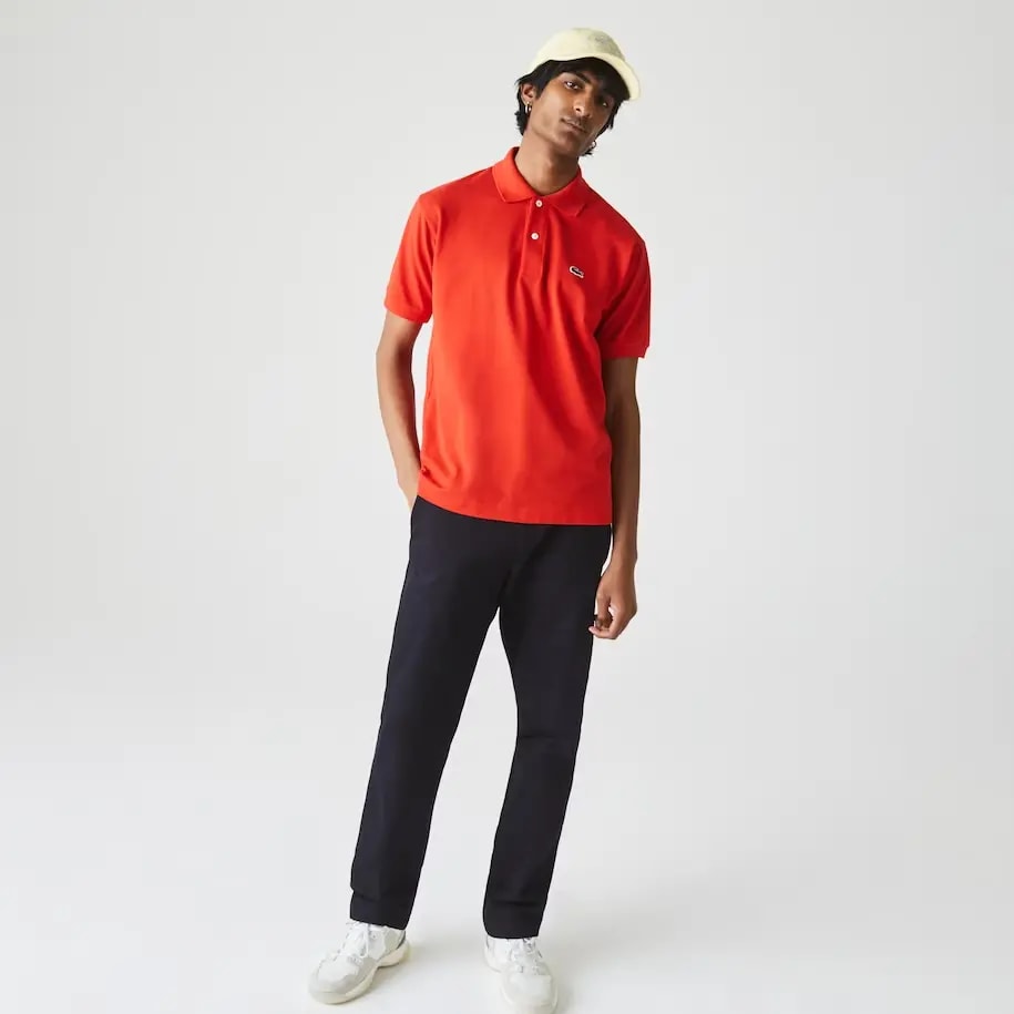 Áo Lacoste Men's Classic Fit L1212 Polo 'Red' L1212-F8M — ảnh 3