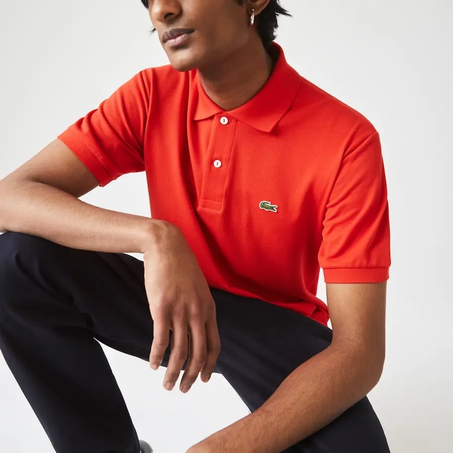 Áo Lacoste Men's Classic Fit L1212 Polo 'Red' L1212-F8M — ảnh 2