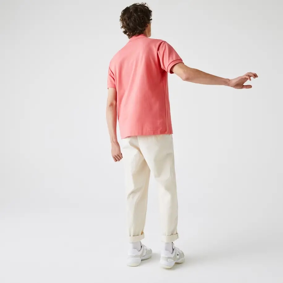 Áo Lacoste Men's Classic Fit L1212 Polo 'Pink' L1212-F9C — ảnh 3
