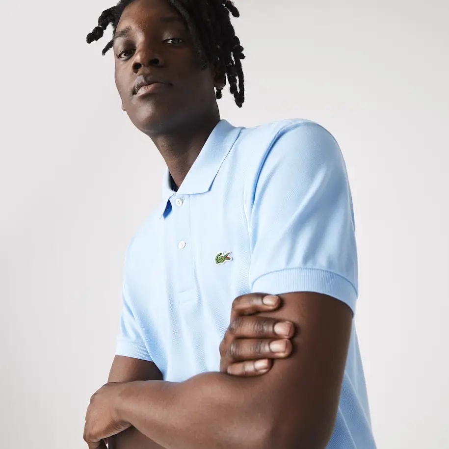 Áo Lacoste Men's Classic Fit L1212 Polo 'Blue' L1212-HBP — ảnh 2