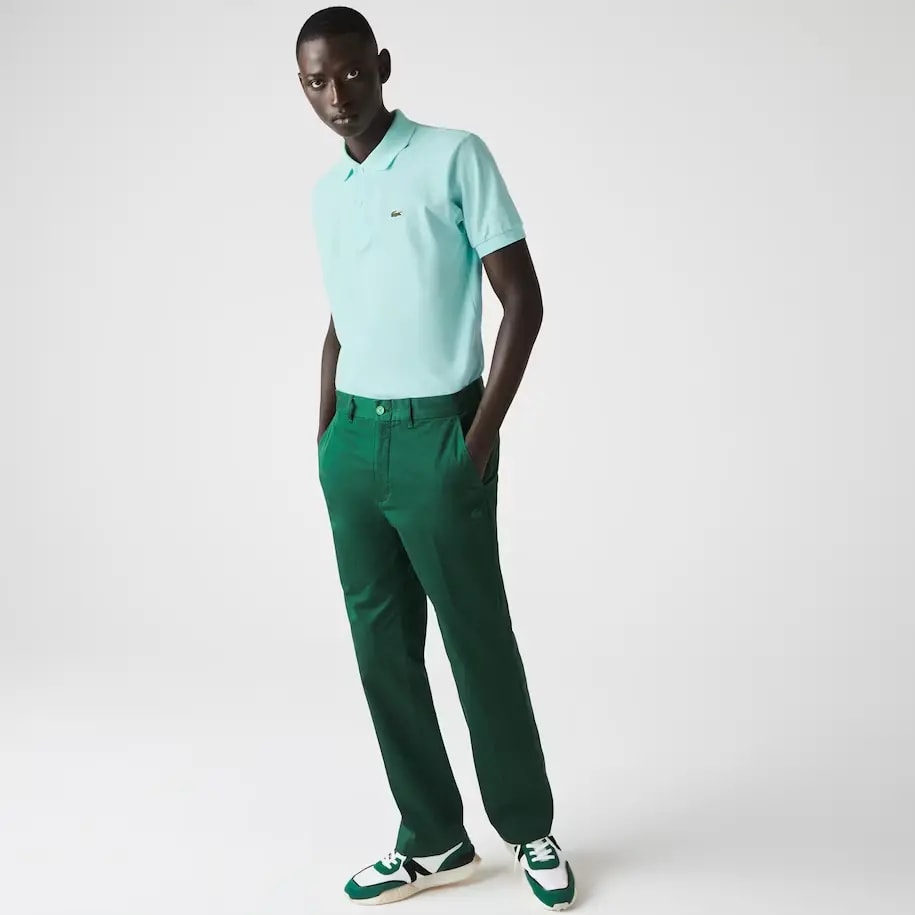 Áo Lacoste Men's Classic Fit L1212 Polo 'Turquoise' L1212-NRE — ảnh 2
