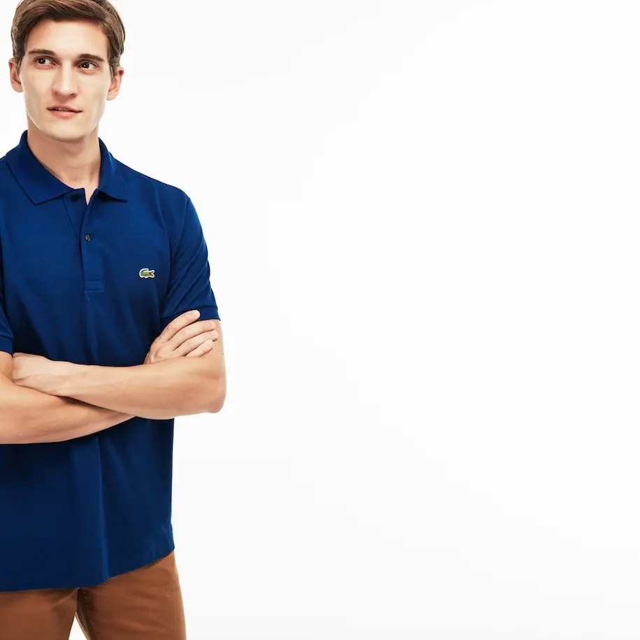 Áo Lacoste Men's Classic Fit L1212 Polo 'Blue' L1212-Q1Y — ảnh 2