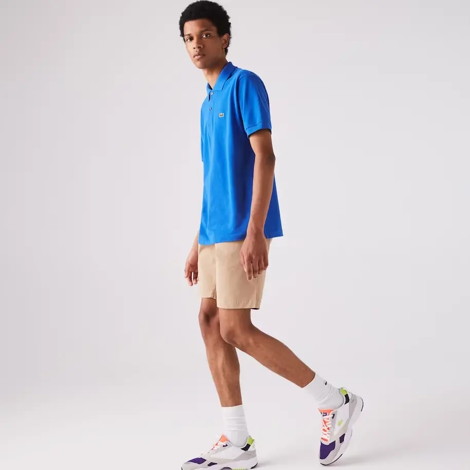 Áo Lacoste Men's Classic Fit L1212 Polo 'Blue' L1212-QPT — ảnh 3