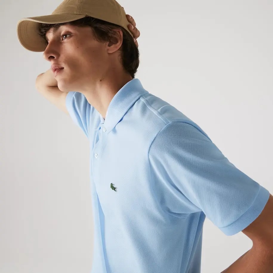 Áo Lacoste Men's Classic Fit L1212 Polo 'Light Blue' L1212-T01 — ảnh 5