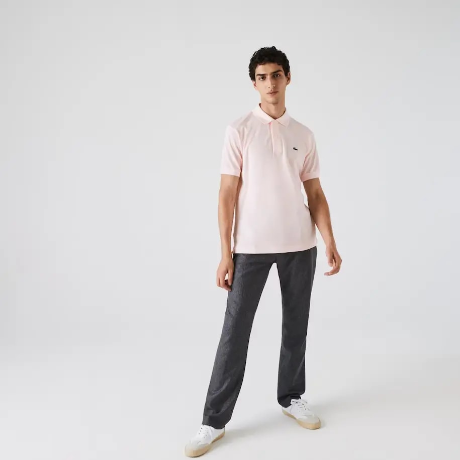 Áo Lacoste Men's Classic Fit L1212 Polo 'Light Pink' L1212-T03 — ảnh 4