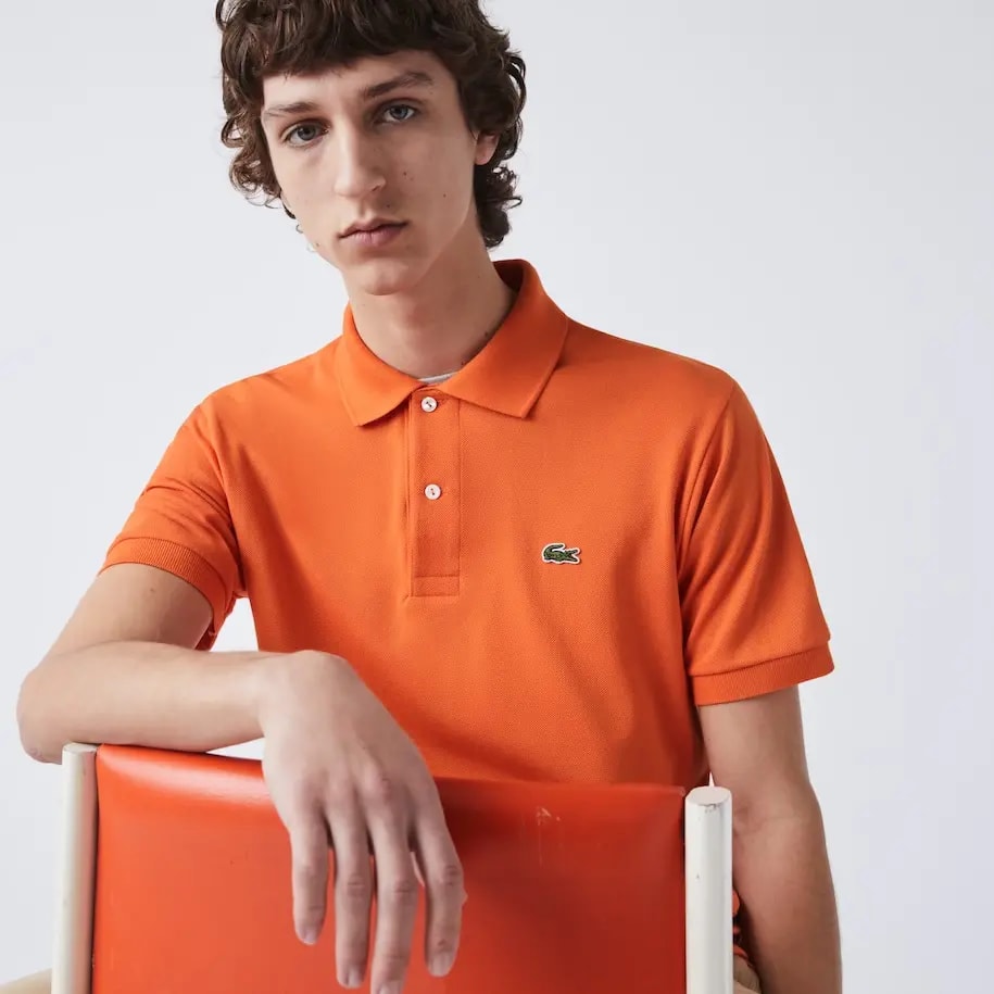 Áo Lacoste Men's Classic Fit L1212 Polo 'Orange' L1212-TV1 — ảnh 3