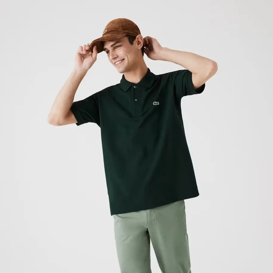 Áo Lacoste Men's Classic Fit L1212 Polo 'Green' L1212-YZP — ảnh 2