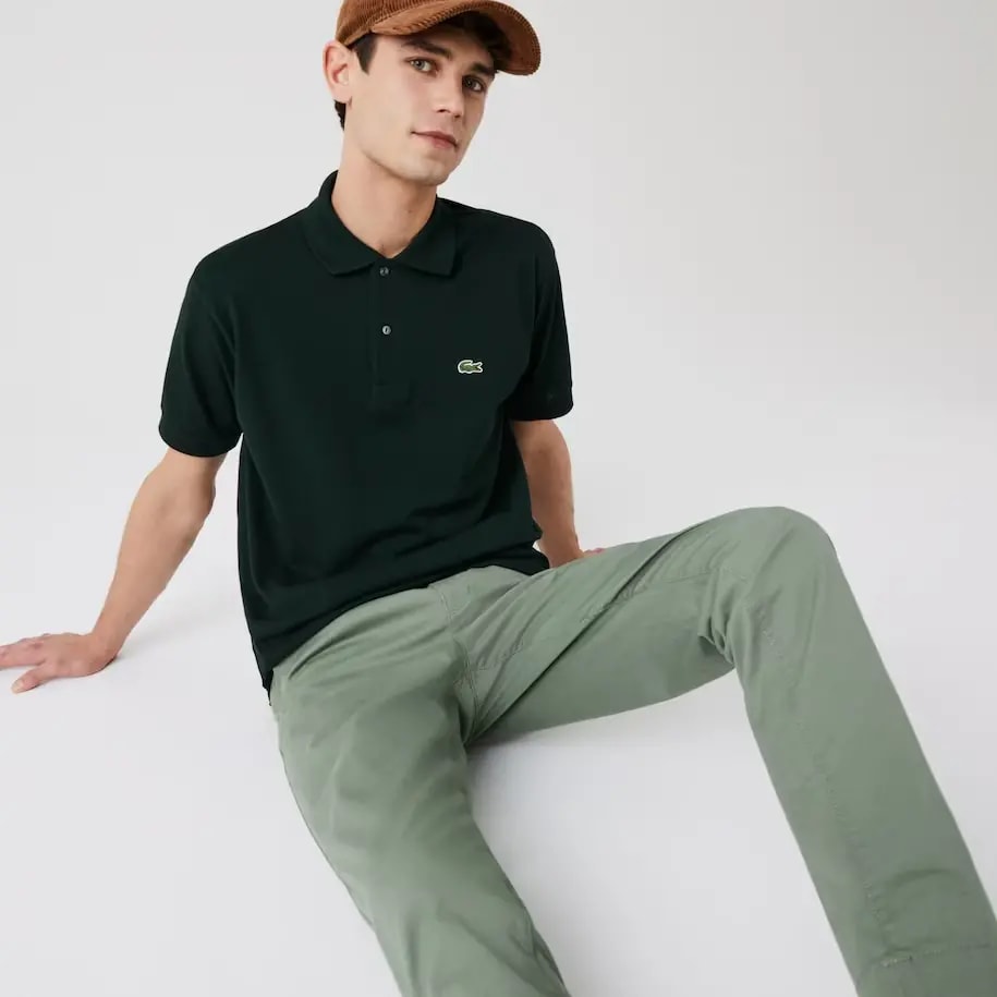 Áo Lacoste Men's Classic Fit L1212 Polo 'Green' L1212-YZP — ảnh 3