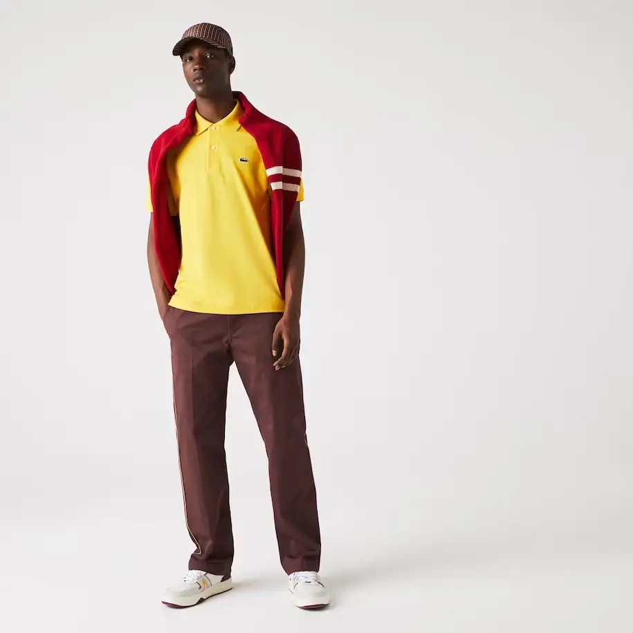 Áo Lacoste Men's Classic Fit L1212 Polo 'Yellow' L1212-ZAP — ảnh 2