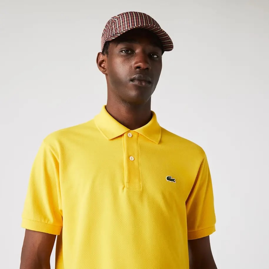Áo Lacoste Men's Classic Fit L1212 Polo 'Yellow' L1212-ZAP — ảnh 3