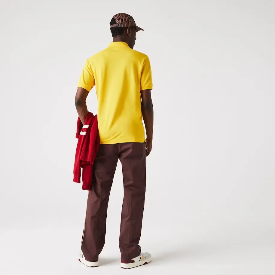 Áo Lacoste Men's Classic Fit L1212 Polo 'Yellow' L1212-ZAP — ảnh 4