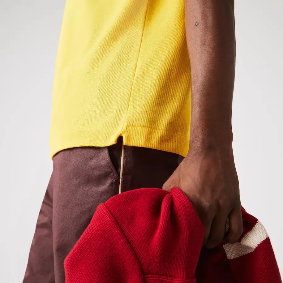 Áo Lacoste Men's Classic Fit L1212 Polo 'Yellow' L1212-ZAP — ảnh 5