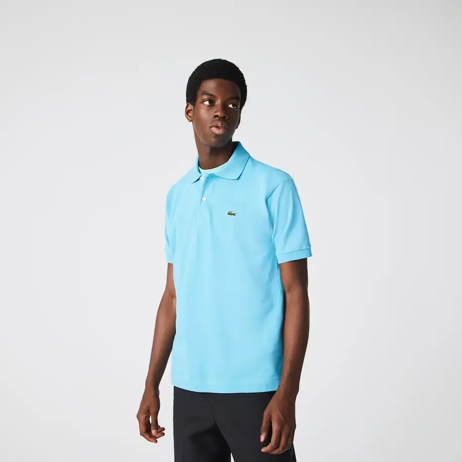 Áo Lacoste Men's Classic Fit L1212 Polo 'Blue' L1212-ZAU — ảnh 2