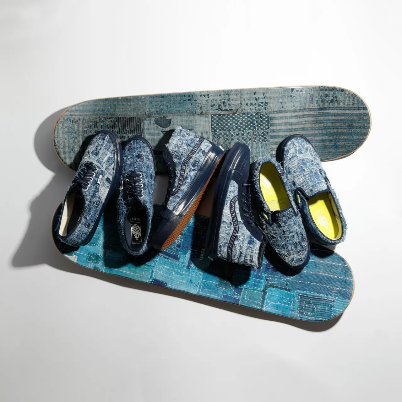 Giày Vans FDMTL x OG Classic Slip-On 'Indigo Distressed' VN0A45JK5WP — ảnh 4