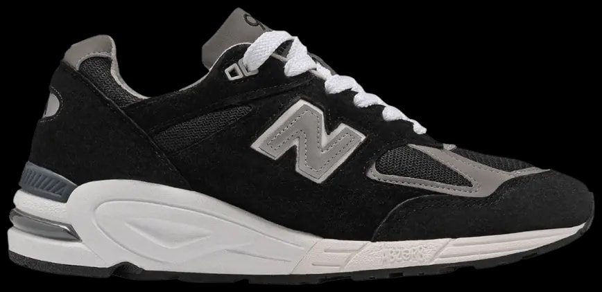 Giày New Balance 990v2 Made in USA 'Black Grey' M990BL2 — kich-thuoc: 41.5