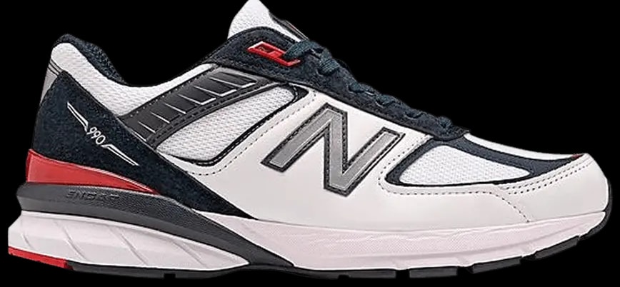 Giày New Balance 990v5 Made in USA 'White Carbon Red' M990NL5 — kich-thuoc: 41-5