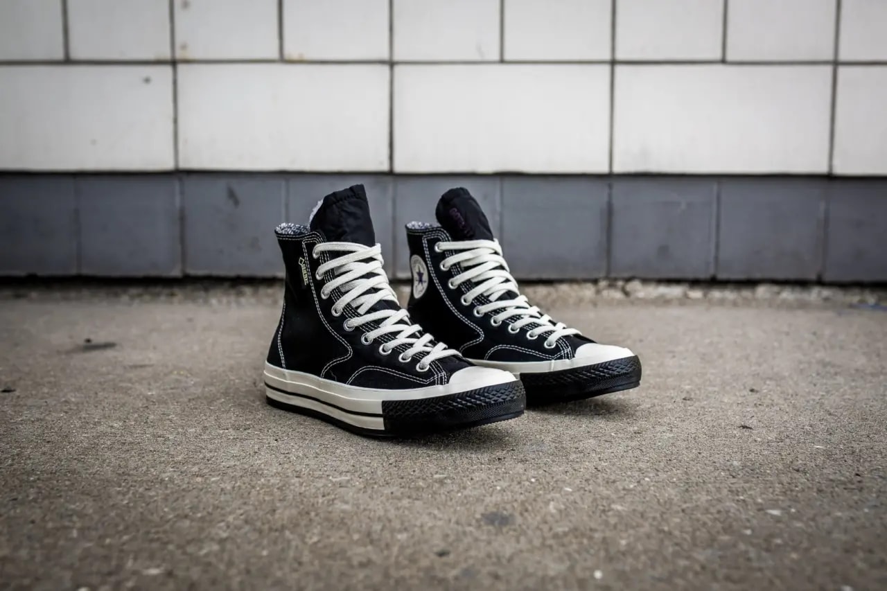 Giày Converse Cali Dewitt x Slam Jam x Chuck 70 Hiker Hi 'Black White' 160316C — ảnh 2