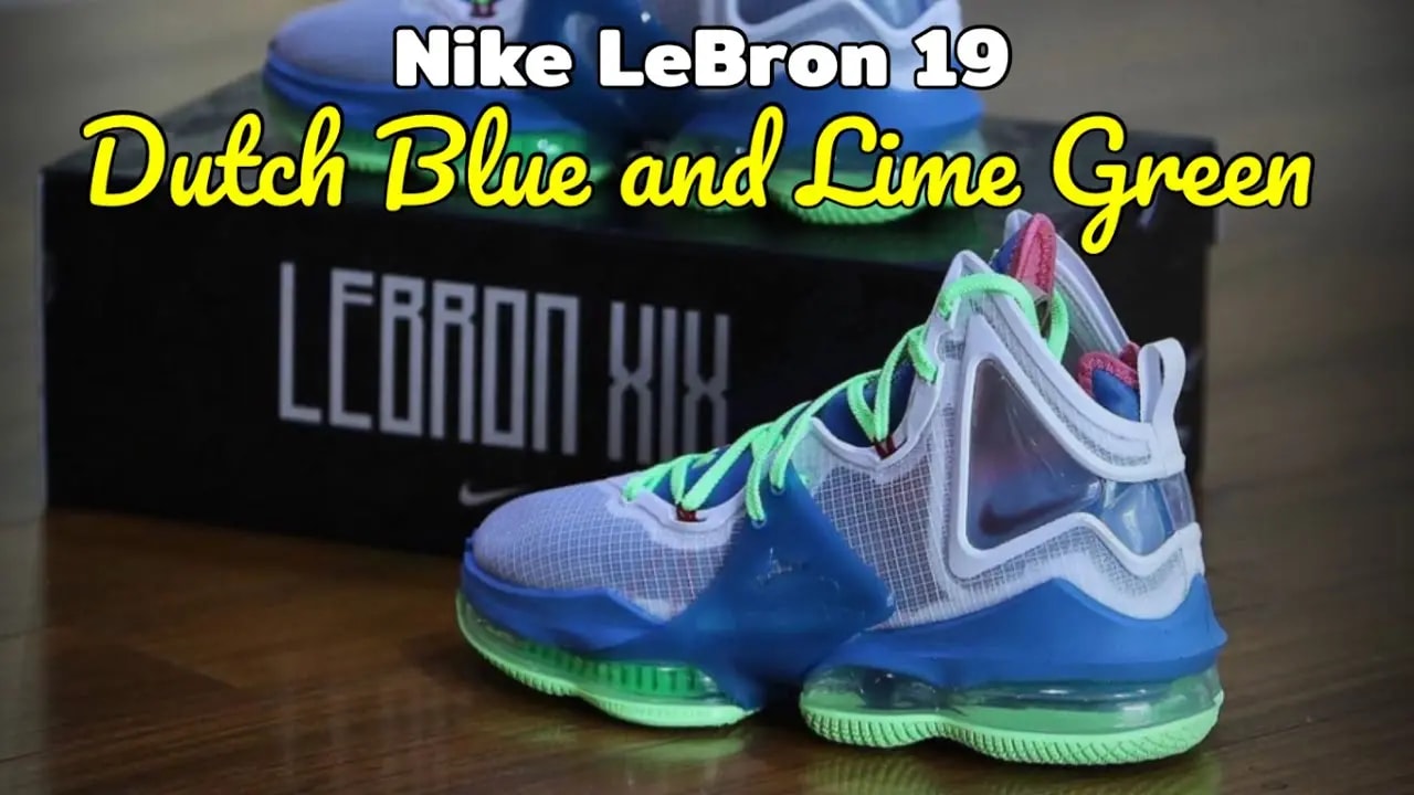 Giày Nike Lebron 19 'Dutch Blue Lime Glow' DD0418-400 — ảnh 4