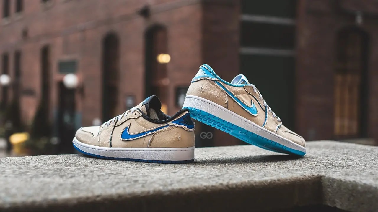 Giày Nike Air Jordan 1 Low SB QS Lance Mountain 'Desert Ore' CJ7891-200 — ảnh 5