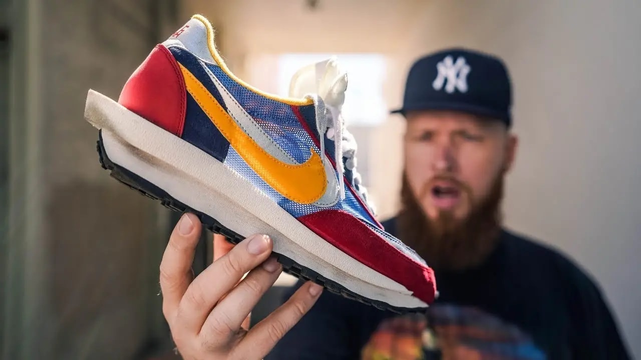 Giày Nike LD Waffle Sacai Blue Multi BV0073-400 — ảnh 3