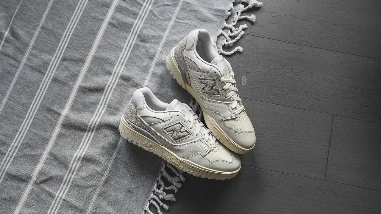 Giày New Balance 550 'Aime Leon Dore White Leather' BB550AM1 — ảnh 3