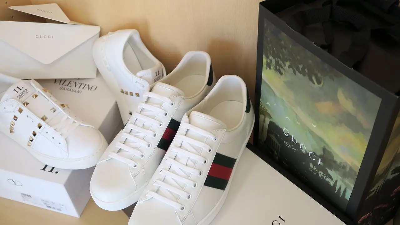 Giày Gucci Wmns Ace 'Green Crocodile' 387993-A3830-9071 — ảnh 3