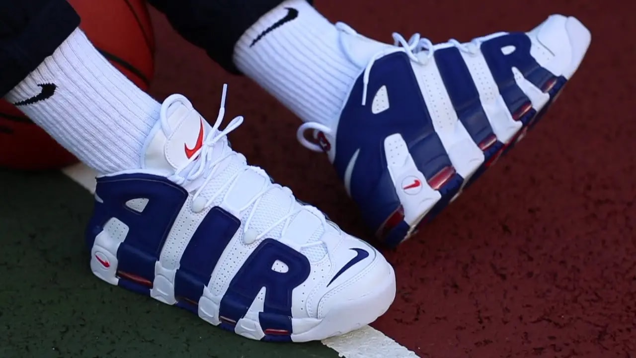 Giày Nike Air More Uptempo 'Knicks' 415082-103 — ảnh 5