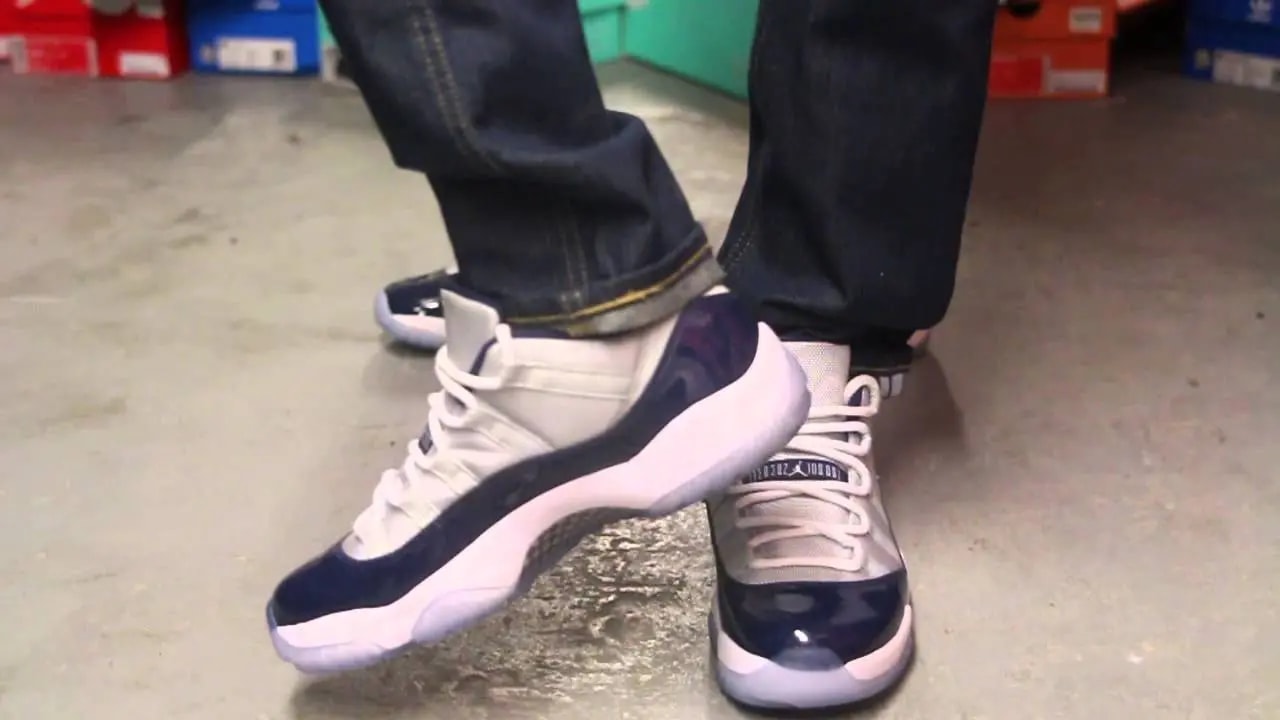 Giày Nike Air Jordan 11 Retro Low BG 'Georgetown' 528896-007 — ảnh 2