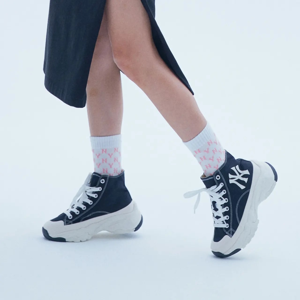 Giày MLB NY Chunky High Shoes 32SHU1111-50L — ảnh 3