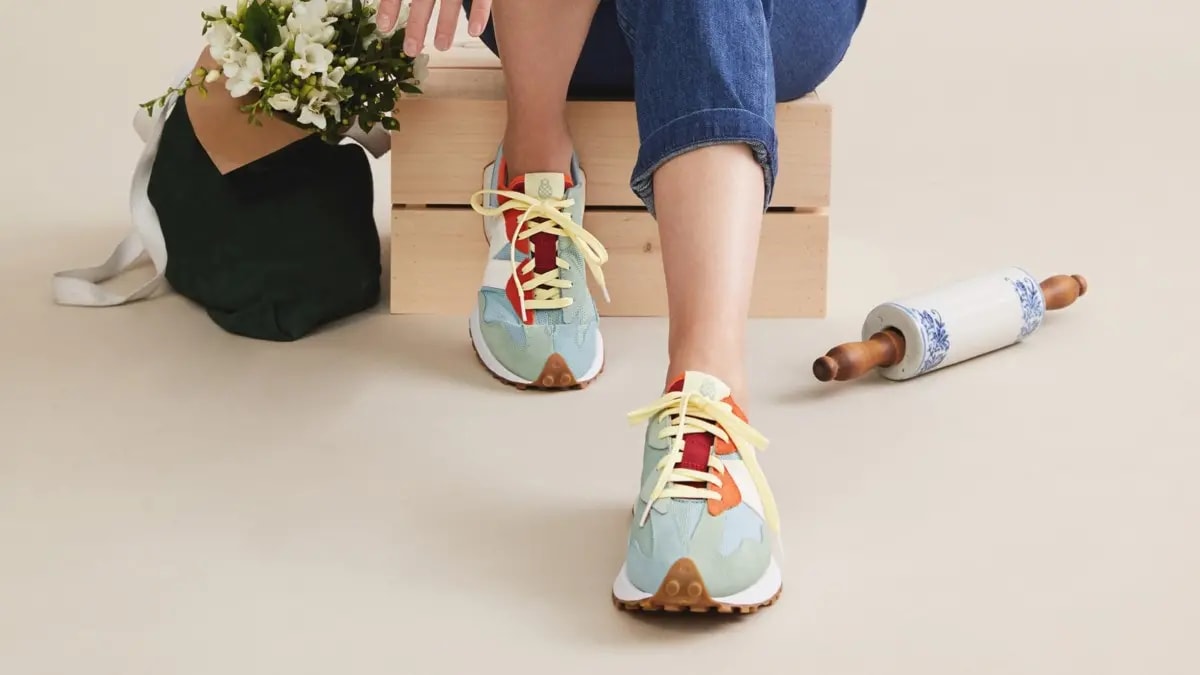 Giày New Balance Todd Snyder x 327 'Farmers Market Pack Pineapple' MS327TSB — ảnh 4
