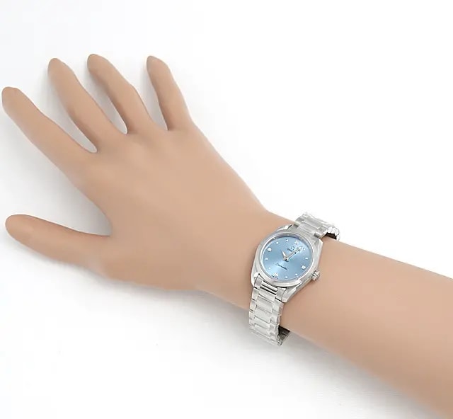 Đồng Hồ Omega Seamaster Aqua Watch 'Blue Diamond' 220-10-28-60-53-001 — ảnh 2