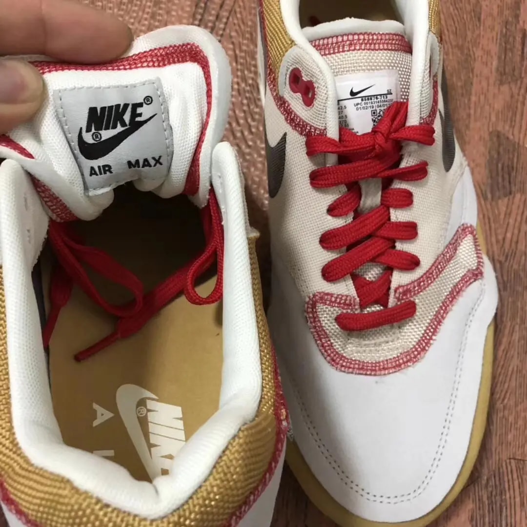 Giày Nike Air Max 1 Inside Out Club 'Gold Black' 858876-713 — ảnh 5