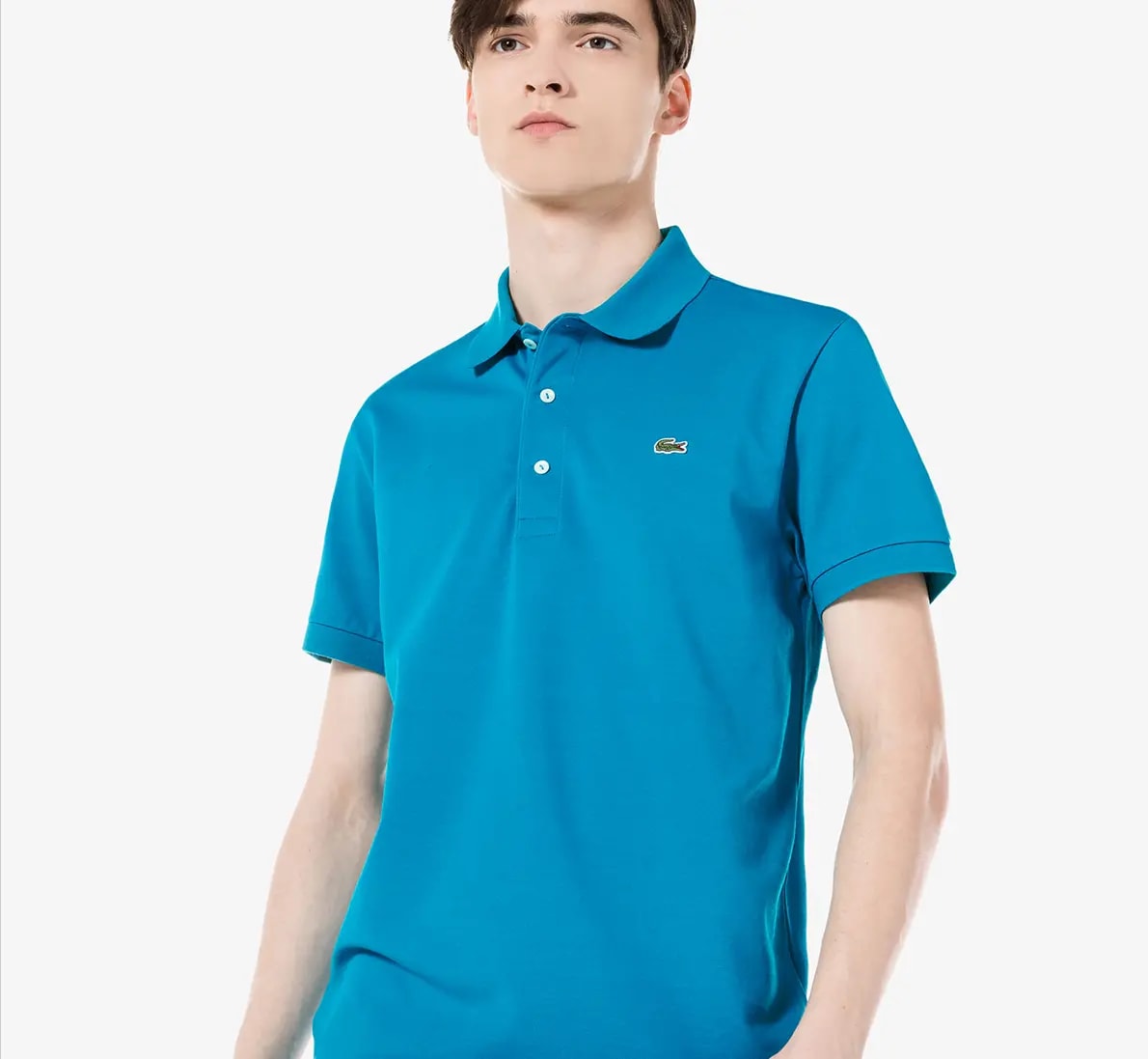 Áo Lacoste Men's Slim Fit Blue Polo Shirt PH7937-51G-4LP — ảnh 3