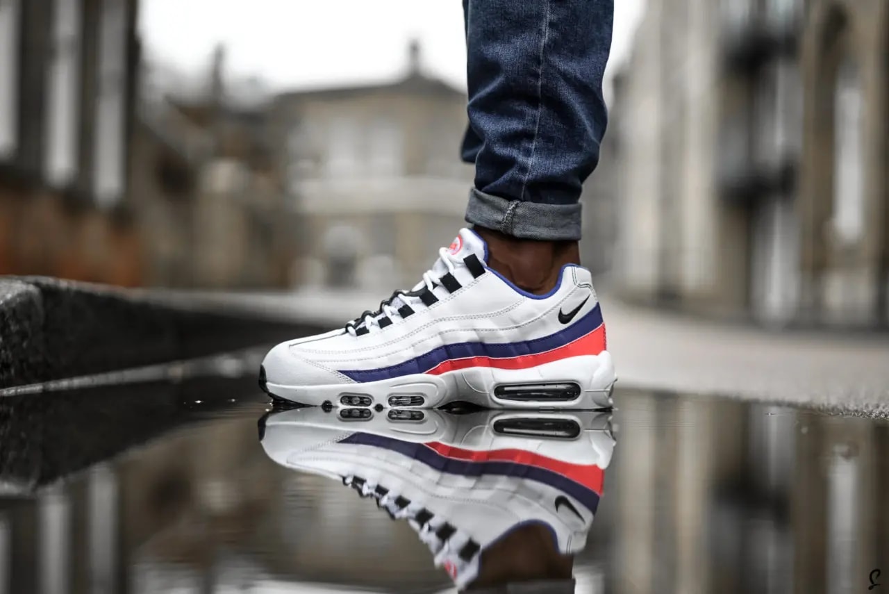 Giày Nike Air Max 95 Essential 'White Solar Red' 749766-106 — ảnh 4