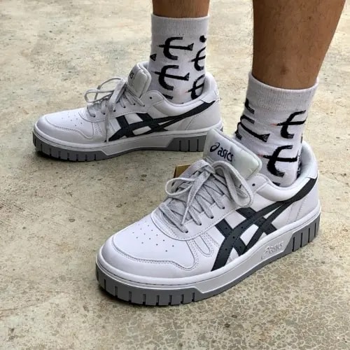 Giày Asics Court MZ 'White Grey' 1203A127-022 — ảnh 3
