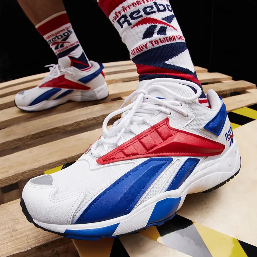 Giày Reebok Interval 96 'White Scarlet Royal' FV5520 — ảnh 3
