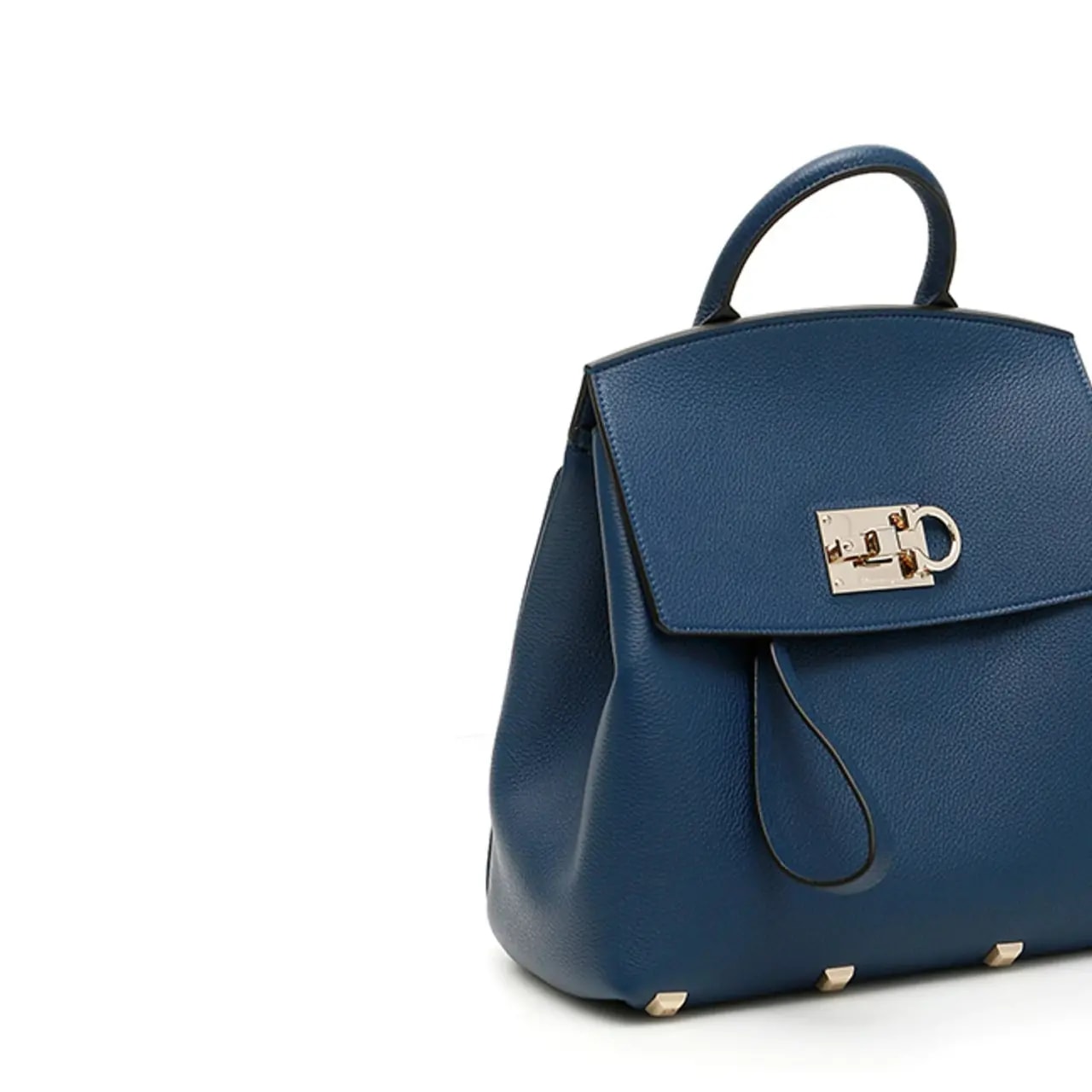 Balo Salvatore Ferragamo Travel Studio Leather 'Blue' 21H718-716800 — ảnh 2