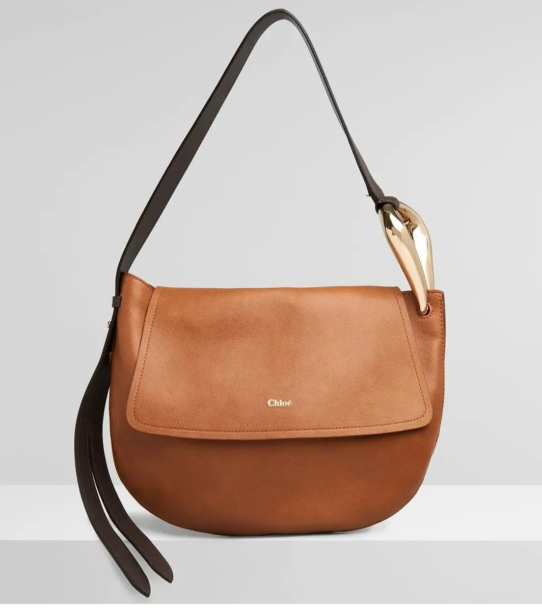Túi Chloe Kiss Hobo Small Grain 'Brown' CHC21US352E68248 — ảnh 3
